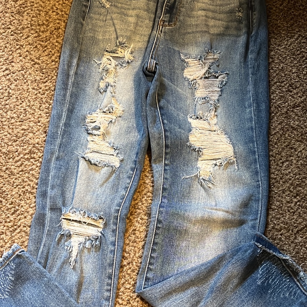 Distressed Blue Jeans for Women
